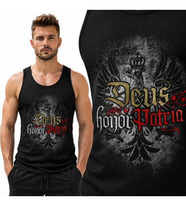 tank-top  patriotyczny DEUS HONOR PARTIE